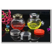 Hot Sale 180ml Spice Glass Storage Jar with Stainless Cap